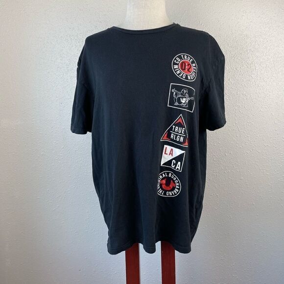 True Religion Denim Company T-Shirt Size L EUC - Picture 1 of 8